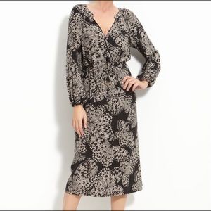 [Presley Skye] Butterfly Print Silk Dress - Large